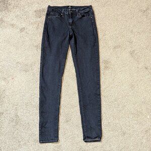 JUST BLACK Dark Blue Denim Low-Rise Stretchy Skinny Jeans; Size 26